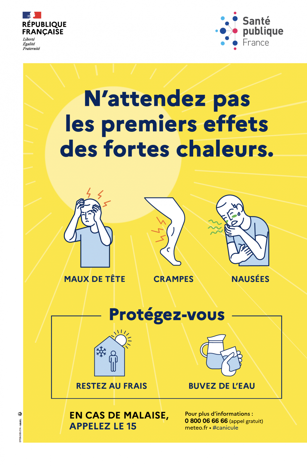 Affiche canicule 2021 Affiche canicule 2021