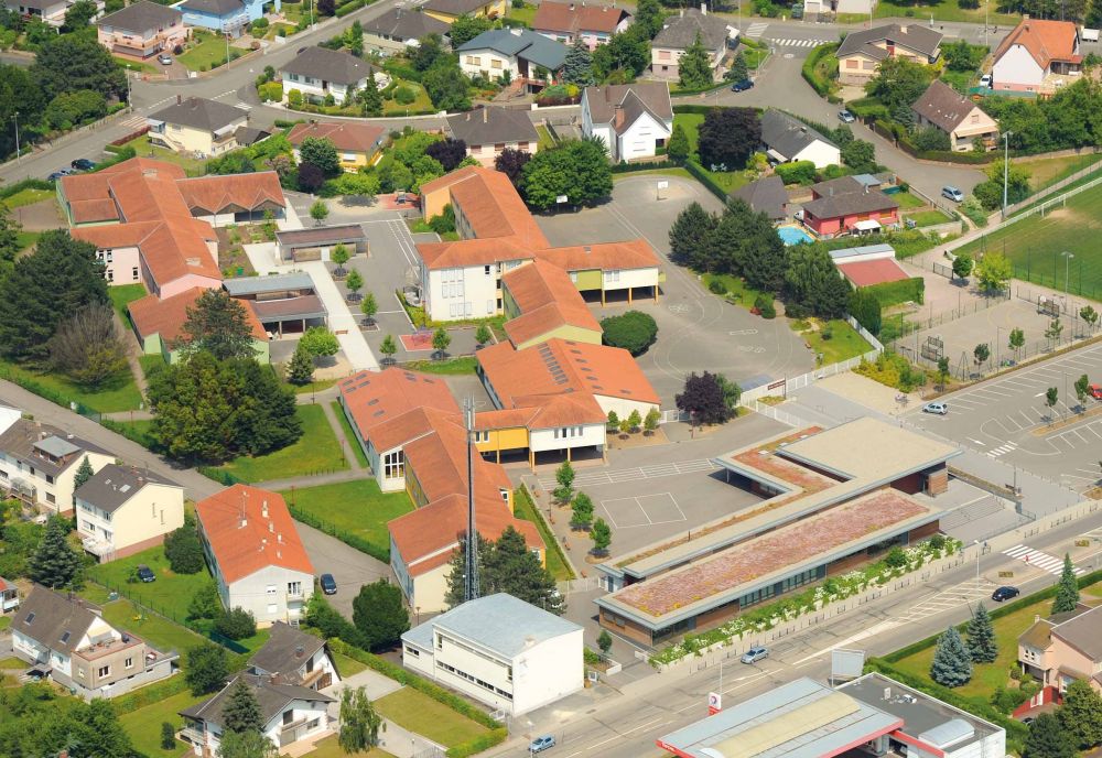 Vue aérienne du Groupe Scolaire Europe