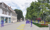 Parvis Freppel et rue du Gal Gouraud réaménagés